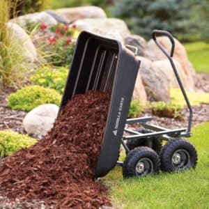 Gorilla Carts Utility Cart with Steel Frame, 600 Pound Capacity, and 10 Inch Tires