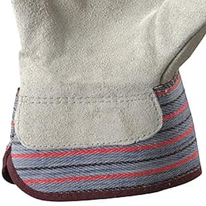 Wells Lamont 2 Pair Pack Men's Leather Work Gloves with Heavy Duty Reinforced Palms, Large (4006N-WNW) , Grey