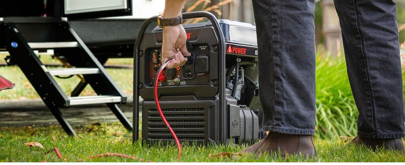 A-iPower 4600W RV-Ready Open Frame Inverter Generator Gas Powered, Lightweight Portable Power Supply with CO Sensor