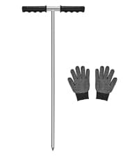 GADFISH Sand Scoop for Metal Detecting, Metal Detector Scoop, Stainless Steel Sand Sifter Shovel, Fast Sifter Shovel for Underwater Treasure Hunting (Stainless Steel)