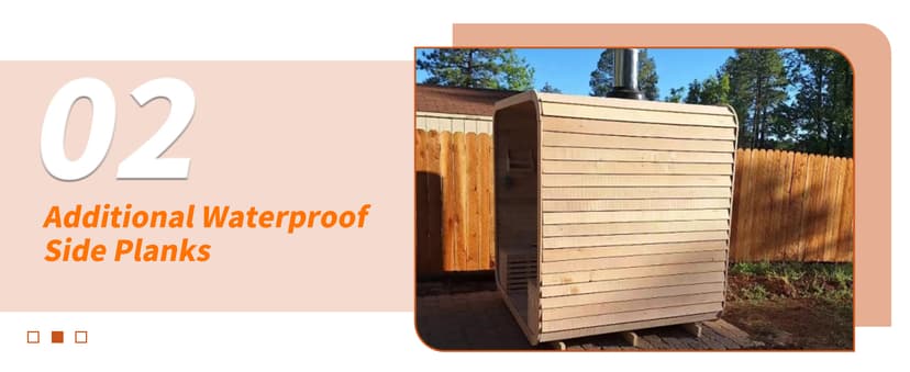Customize Luxury Outdoor Sauna 6-10 Person, Canadian Hemlock, Red Cedar Sauna, Porch Option, Glass Window Option, Wood Burning Stove or Harvia Heater with Rocks, Extra Large Backyard Saunas (0-195 °F)
