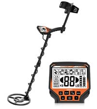 OMMO Metal Detector, Adjustable 27.5”-37.8” Metal Detector for Kids with Intuitive LCD Display, Lightweight Kids Metal Detectors with 6” Search Coil for Exploration Hiking
