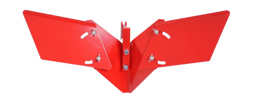 Hiller Furrower Kit for Rear Tine Tiller W/Adjustable Wing Fit for Land Reclamation 3 Kinds Connection Red Steel Replacement for 15683 Hiller-Furrower