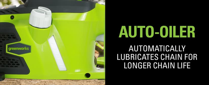 Greenworks 40V 16" Brushless Cordless Chainsaw, 4.0Ah Battery and Charger Included