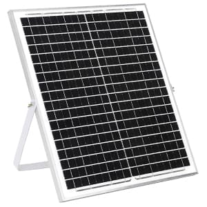 16" Large Solar Rechargeable Floor Fan, 15600 mAh 20W Solar Powered Portable Battery Fan for Home Outdoor Camping Gazebo Chicken Coop Greenhouse Barn, with 360° Adjust Tilt