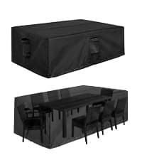 OutdoorLines Waterproof Outdoor Patio Heater Covers with Zipper and Storage Bag, Dust-proof UV-Resistant Windproof Propane Heavy Duty Heater Cover for Standing Heater, 1 Pack-89Hx33Dx19B inch Black