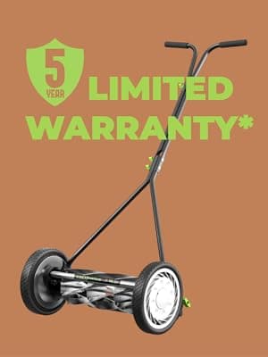 Earthwise 1715-16EW 16-Inch 7-Blade Push Reel Lawn Mower, Grey