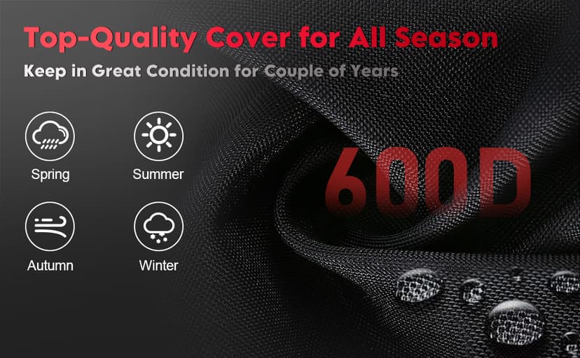 Push Lawn Mower Cover - Walk Behind Lawn Mower Covers Waterproof Heavy Duty, 600D Outdoor Push Mower Cover Universal with Storage Bag for Greenworks, EGO, Craftsman, Husqvarna, Honda and More