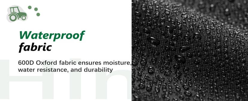 Himal Outdoors Zero-Turn Mower Protector, Heavy Duty 600D Polyester Oxford, UV Protection Universal Fit with Drawstring & Cover Storage Bag, Tractor Cover Up to 60" Decks