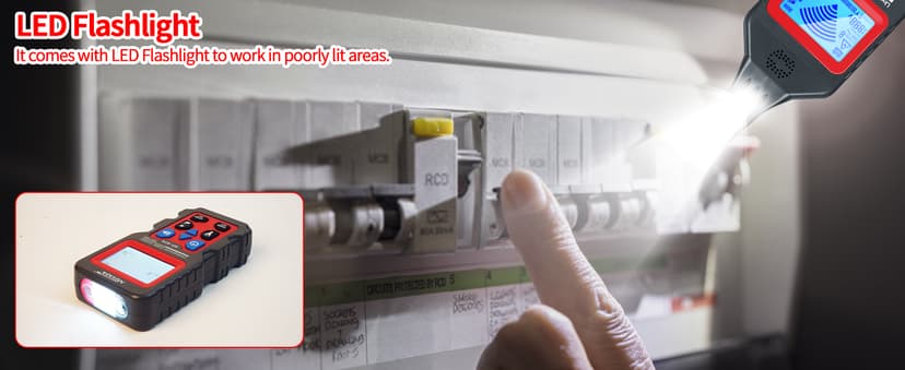 Underground Cable Wire Locator, RockyMars Cable Tester Wire Tracker, Detect Cables, NF826 Underground Wire Locator for Dog Fence Cables, Wire Detector Test Short Circuit Breaker of Wall