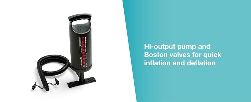 INTEX Excursion Inflatable Boat Series: Includes Deluxe 54in Boat Oars and High-Output Pump – SuperTough PVC – Adjustable Seats with Backrest – Fishing Rod Holders – Welded Oar Locks