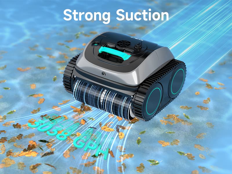 (2025 Upgrade) WYBOT C1 Pool Robot Vacuum for Inground Pools, 4-in-1 Cordless Robotic Pool Cleaner Lasts 150min, Triple-Motor up to 1,614 Sq.ft, Smart APP Support, Auto Wall & Waterline Cleaning