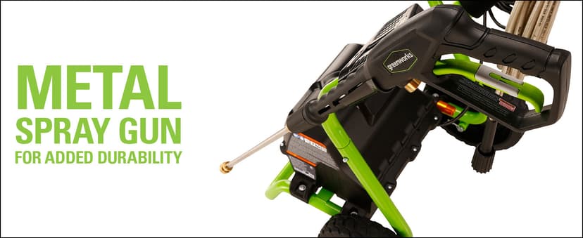 Greenworks 2000 Max PSI @ 1.1 GPM (13 Amp) Electric Pressure Washer GPW2000-1RG + Surface Cleaner Universal Attachment 30012