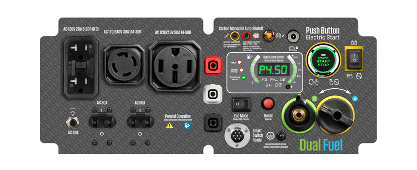 Westinghouse 11000 Peak Watt Dual Fuel Portable Inverter Generator, Remote Electric Start, Transfer Switch Ready, Gas and Propane Powered, Low THD - Safe for Electronics, Parallel Capable, CO Sensor