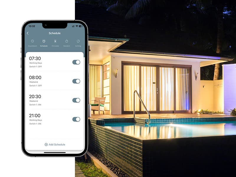 BN-LINK Pool Timer, Outdoor WiFi Timer Switch for Water Heater, Pool Pump, Metal Casing, Heavy Duty 40A 120-277 VAC 2HP