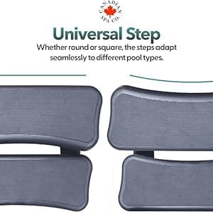 CO. Universal Step for hot tubs, 2 Steps, 28.35" x 20" x 15.75" High, Entry aid spa Step, Non-Slip and Portable, hot tub and spa Accessories
