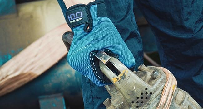 HANDLANDY Work Gloves for Men & Women, Utility Mechanic Working Gloves Touch Screen, Flexible Yard Work Gloves