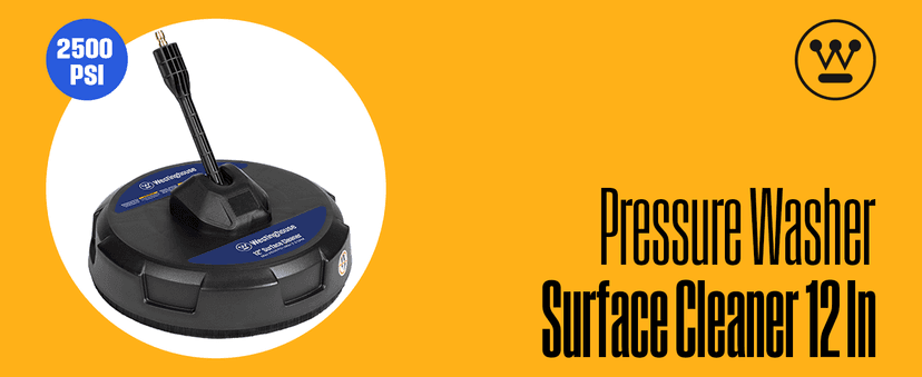 Westinghouse PWSC12 12" Pressure Washer Surface Cleaner Attachment - 2500 Max PSI, 1/4” Connector