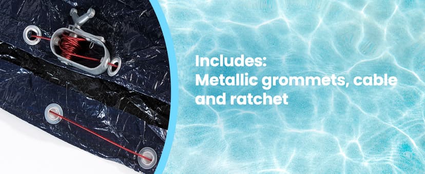 SWIMLINE HYDROTOOLS Supreme Guard Heavy Duty Winter Pool Cover for Inground Swimming Pools | for 20 X 36 FT Rectangle Pools | 25 X 41 FT Cover Size | Green/Black | Water Tube Sleeves | CO122541R