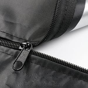 Patio Heater Cover, Outdoor Standing Square Heater Covers with Zipper Waterproof Windproof Thicker Oxford (Black, 87" H x 21" W x 24" D Inch)