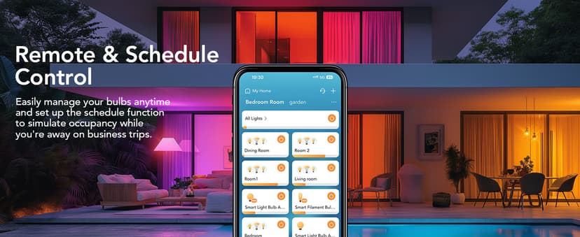 OREiN Matter Smart Light Bulb, BR30 Smart Light Bulbs 650LM 60W, Recessed Color Changing Bulbs RGBTW, Smart Flood Light Bulb Compatible with Alexa, Apple Home, Google Home, SmartThings, 4Pack