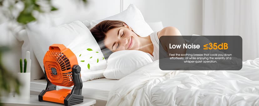 10800mAh Solar Powered Fan, 7W Solar Camping Fans & Led Lantern, 8-inch Rechargeable Fan with Solar Panel, Battery Operated Powered Outdoor Tent Fans for Camping Essentials Accessories