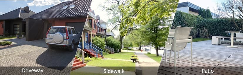 Biswing 14" Pressure Washer Surface Cleaner with 4 Wheels, Stainless Steel Power Washer Accessory for Driveways Sidewalks Patios Cleaning, 1/4" Quick Connector, 2 Extension Wand Attachments, 4000 PSI