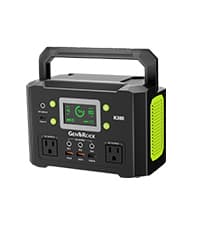 GENSROCK Portable Power Station, 110V/300W Pure Sine Wave Solar Generator, 222Wh Backup Lithium Battery With AC Outlet/QC 3.0/Type-C/LED Light for CPAP Family Emergency Outdoor Camping RV Travel.