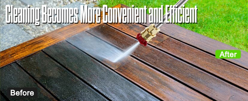 Electric Pressure Washer, 4500 PSI 3.0 GPM High Pressure Cleaning Machine with 35 FT Power Cord, 20 FT Hose, Foam Cannon, 4 Nozzles,Easy Store for Car/Garage/Patio, Green/Small