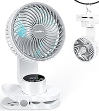 40000mAh Battery Operated Camping Fan, Rechargeable High Velocity Floor Fan, Auto Oscillation Remote Control Timer - Cordless Outdoor Fan for Car Travel RV Camp Garage Patio Hurricane Emergency