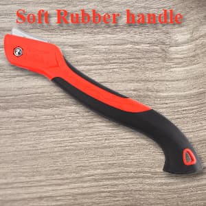 10 Inch Heavy Duty Pruning Saw, Folding Hand Saw with SK5 Curved Blade, Triple-cut Razor Teeth Used for Trees Wood Cutting Camping Gardening Work, Hiking, Landscaping, Tree Trimming