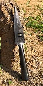 NauticalMart Hand-Forged Viking Saga Iron Spear Point Viking Accessories Medieval Steel Spearpoint Made From Carbon Steel Reenactment, Long Spear SCA LARP Knight (Silver)