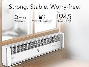 Vornado PORTAL Window Fan with 3 Speeds, Reversible Exhaust Mode, Weather Resistant, For Kitchen, Bedroom, Home