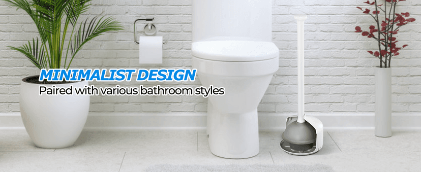 2Pack Toilet Plunger with Holder,Plungers for Bathroom with Holder, Toilet Plunger with Cover,Bathroom Plunger,Bathroom Decor,Bathroom Accessories,Toilet Bowl Cleaners,White