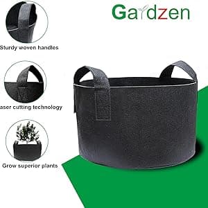 Gardzen 2-Pack 50 Gallon Grow Bags, Aeration Fabric Pots with Handles, Pot for Plants