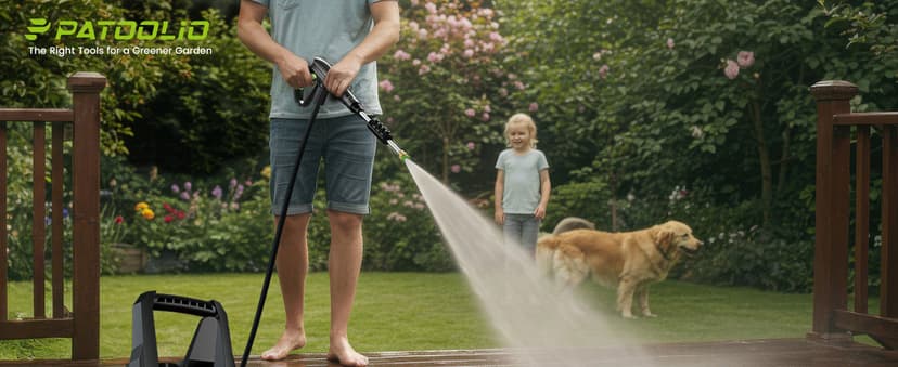 Pressure Washer, 4800PSI 3.0 GPM Max Electric Power Washer with Foam Cannon 48FT Total Long High Pressure Washer for Cars, Fences, Patios, Decks, Patios and Driveway Powerwasher