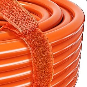Outdoor Extension Cord Waterproof 100 FT, Orange 16/3 SJTW Heavy Duty, Flexible 100% Copper 3 Prong Extension Cord for Lawn, Garage,UL Listed