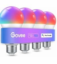 Govee Smart Light Bulbs, 1200 Lumens Dimmable BR30 Bulbs, RGBWW Color Changing Light Bulb, Flood Light Bulbs Work with Alexa, Google Assistant, WiFi & Bluetooth LED Bulbs, Music Sync, 2 Pack