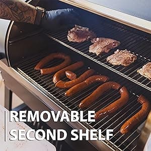 recteq DualFire 1200 Wood Pellet Smoker Grill, Wi-Fi Electric Pellet Grills, Dual Chambers for Hot and Fast + Low and Slow Cooking Grills