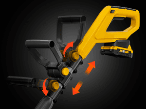 Alloyman 20V Cordless Tiller Cultivator, 360RPM Electric Garden Tiller, with 2 * 2.0Ah Batteries & Charger, 9In Tilling Width and 6.6In Depth Garden Rototiller for Lawn/Gardening/Soil Cultivation