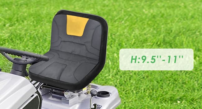 PACETAP Riding Lawn Mower Seat Cover, Heavy Duty 600D Oxford Waterproof Seat Cover with Padding, Durable Tractor Seat Cover Fits Kubota, for Cub Cadet, for Ford, for Mahindra, for Husqvarna (Medium)