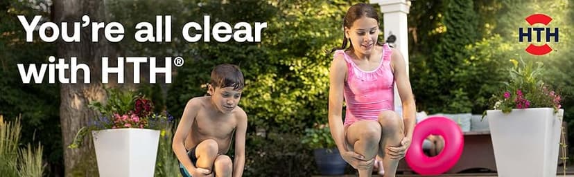 HTH 52038 Swimming Pool Care Green to Blue, Advanced Shock System, 2-Step Swimming Pool Care Solution, 1 Kit