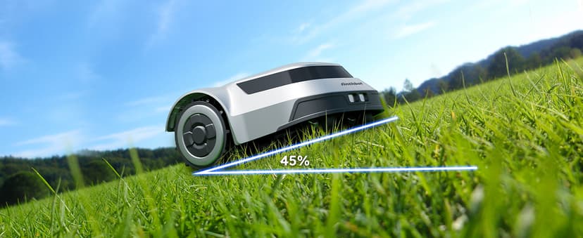 Robot Lawn Mower with Max 180m Stable Boundary Wire - Recommended 550㎡, Max 900㎡, 300% Higher Efficiency of Grid-Shaped Mowing Path, Automatic Robotic Lawn Mower with Auto Mapping & Recharge