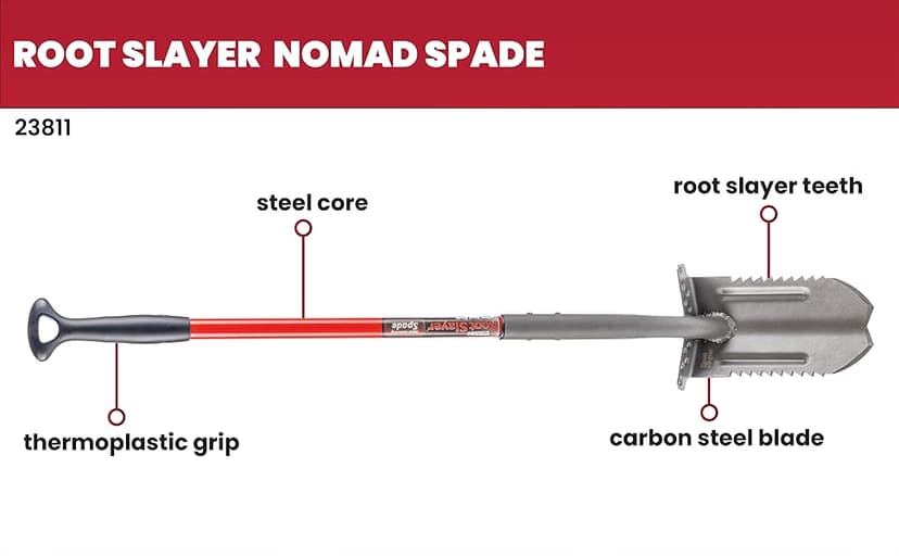 Radius Garden 23811 Root Slayer Metal Detecting Spade