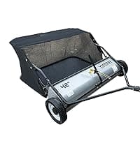42-Inch Tow-Behind Lawn Sweeper, 10" Nylon Brushes, Universal Tractor/ATV Hitch, Never-Flat Wheels, Adjustable Height, 1-Year Warranty, Ideal for Leaves, Grass & Debris