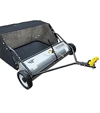 Yard Commander - 400LB Heavy Duty Tow Behind ATV Trailer Steel Dump Cart - 10-Cubic Feet Capacity - Garden Utility Trailer - Trailers with Removable Tailgate for Riding Lawn Mower Tractor
