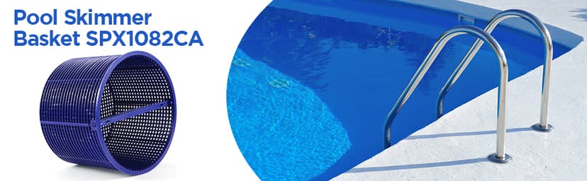 Tooetoy Pool Skimmer Basket Compatible with Hayward Automatic Skimmers SPX1082CA & Aladdin B-152, Fit Models SP1082 SP1083 SP1084 1085 1086 SP1075 1075T, 7"-Remove Leaves and Debris,No Weighted