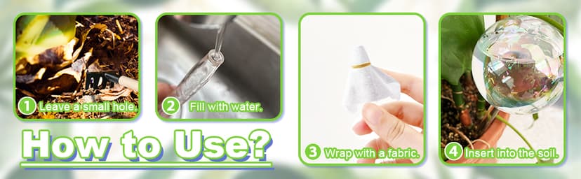 4 Pcs Plant Watering Globes,Rainbow Gradient Glass Watering Devices,Self Watering Planter Insert Plant Accessories for Indoor,Outdoor,Flowerpot,Hanging Plants,Home Garden,8.7" L×2.8" D