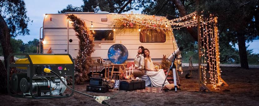 30 Amp to 110 Generator Adapter Cord, NEMA L5-30P Male to 3X 5-15R/5-20R Female Generator Distribution Adapter 3 Prong 30 Amp to 15 Amp/20Amp with Lighted Power Indicator,STW 10 AGW 3FT