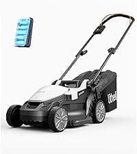 Litheli 40V (2 x 20V) 16" Electric Lawn Mower Cordless, Walk Behind Lawn Mower with 6-Height Adjust, Portable & Lightweight Push Battery Powered Lawn Mower (2 * 4.0AH Batteries Included)